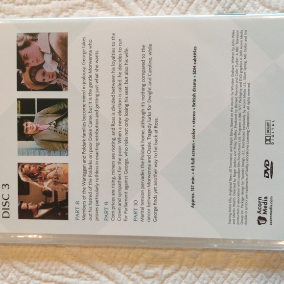 Poldark Series 2 PBS Series 4 DVD Video Disc Collection 13 Episodes BBC 1977 - Picture 11 of 15